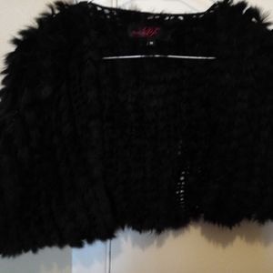 Rabbit fur top